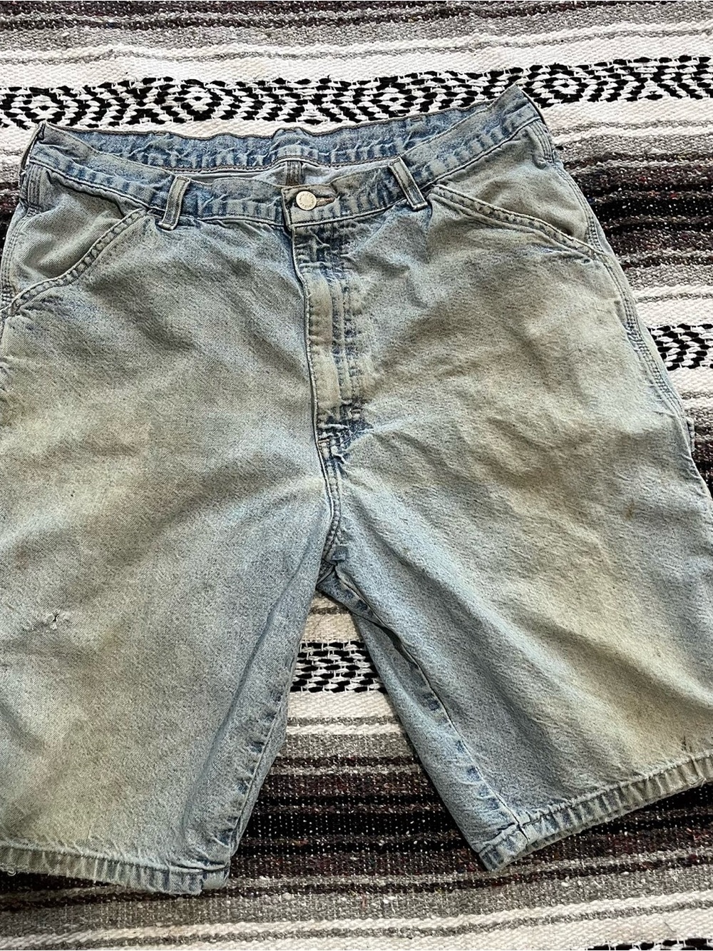 Men's Light Wash Denim Jean Shorts - Casual Summer Staple